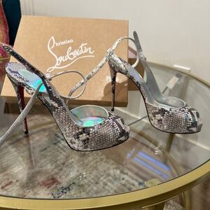 Louboutin Snakeskin Heels Size 40
